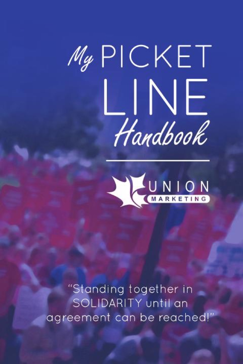 Cropped title detail from the Picket Line Handbook